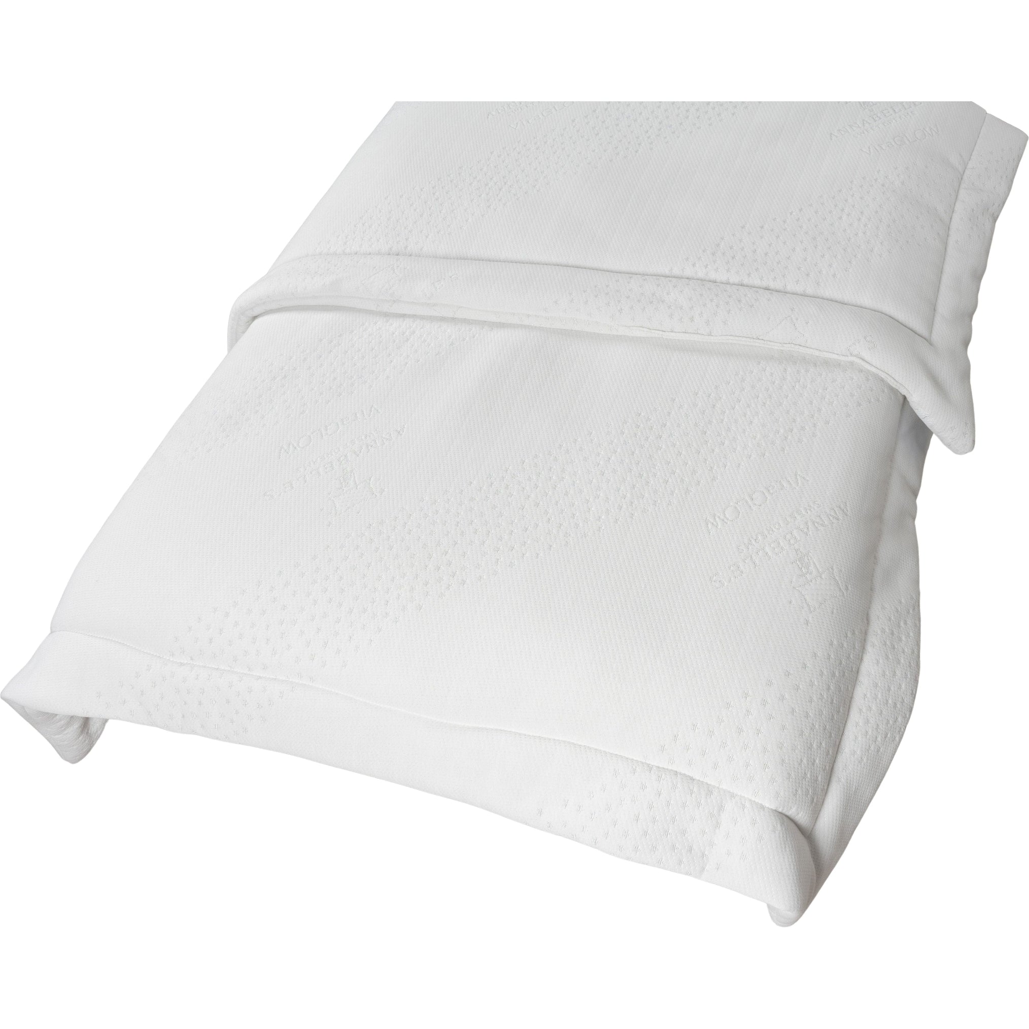 Annabelle’s Glow Cover über Matratze gespannt – sichtbare Details wie feine Struktur, hochwertige Verarbeitung und stilvolles Design