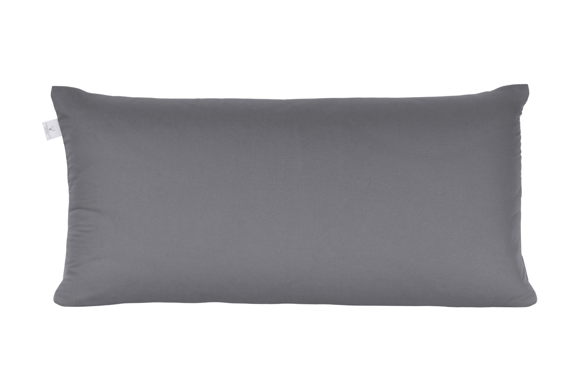 Annabelle’s Basic Pillow 80×40 cm – individuell befüllbares Kopfkissen für anpassbaren Schlafkomfort nach persönlichen Vorlieben - Anthrazit