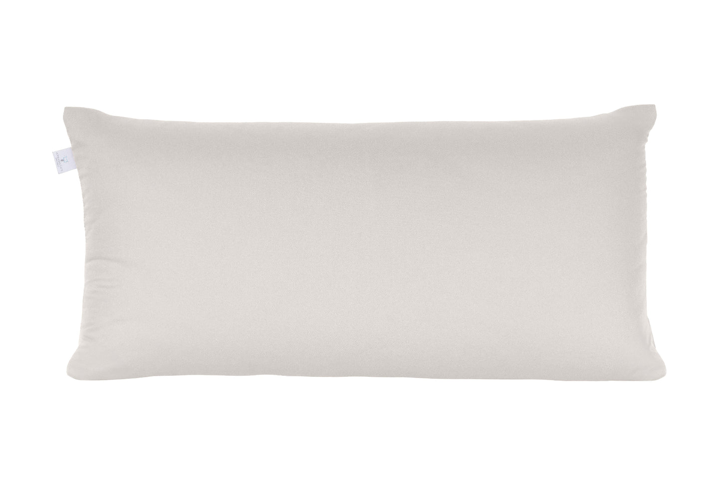 Annabelle’s Basic Pillow 80×40 cm – individuell befüllbares Kopfkissen mit veganer Daune und regenerierendem VitaGlow-Bezug - Grau