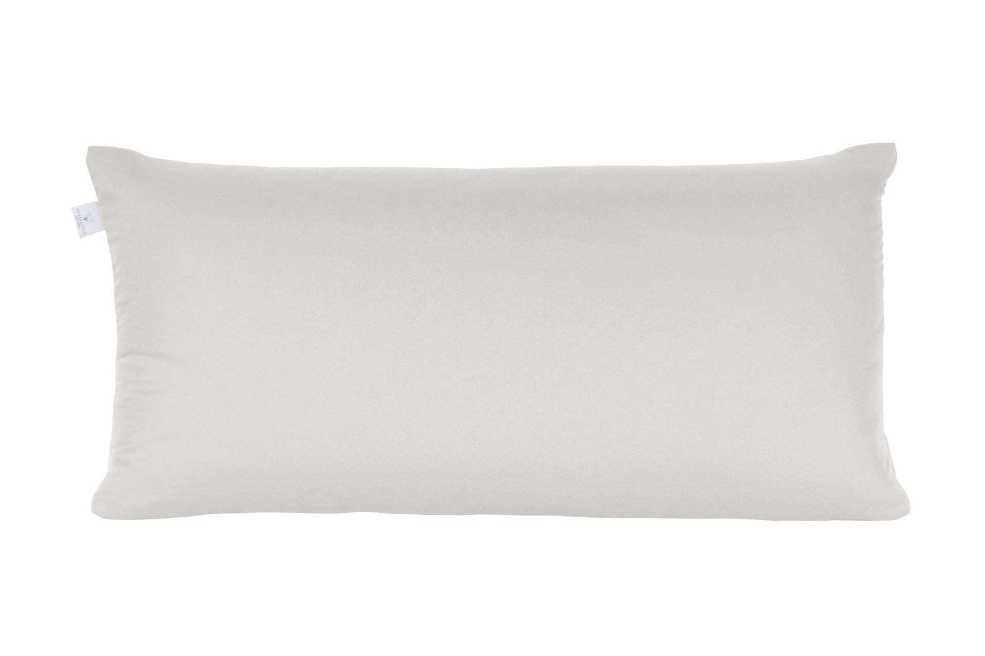 Annabelle’s Basic Pillow 80×40 cm – individuell befüllbares Kopfkissen mit veganer Daune und regenerierendem VitaGlow-Bezug - Grau