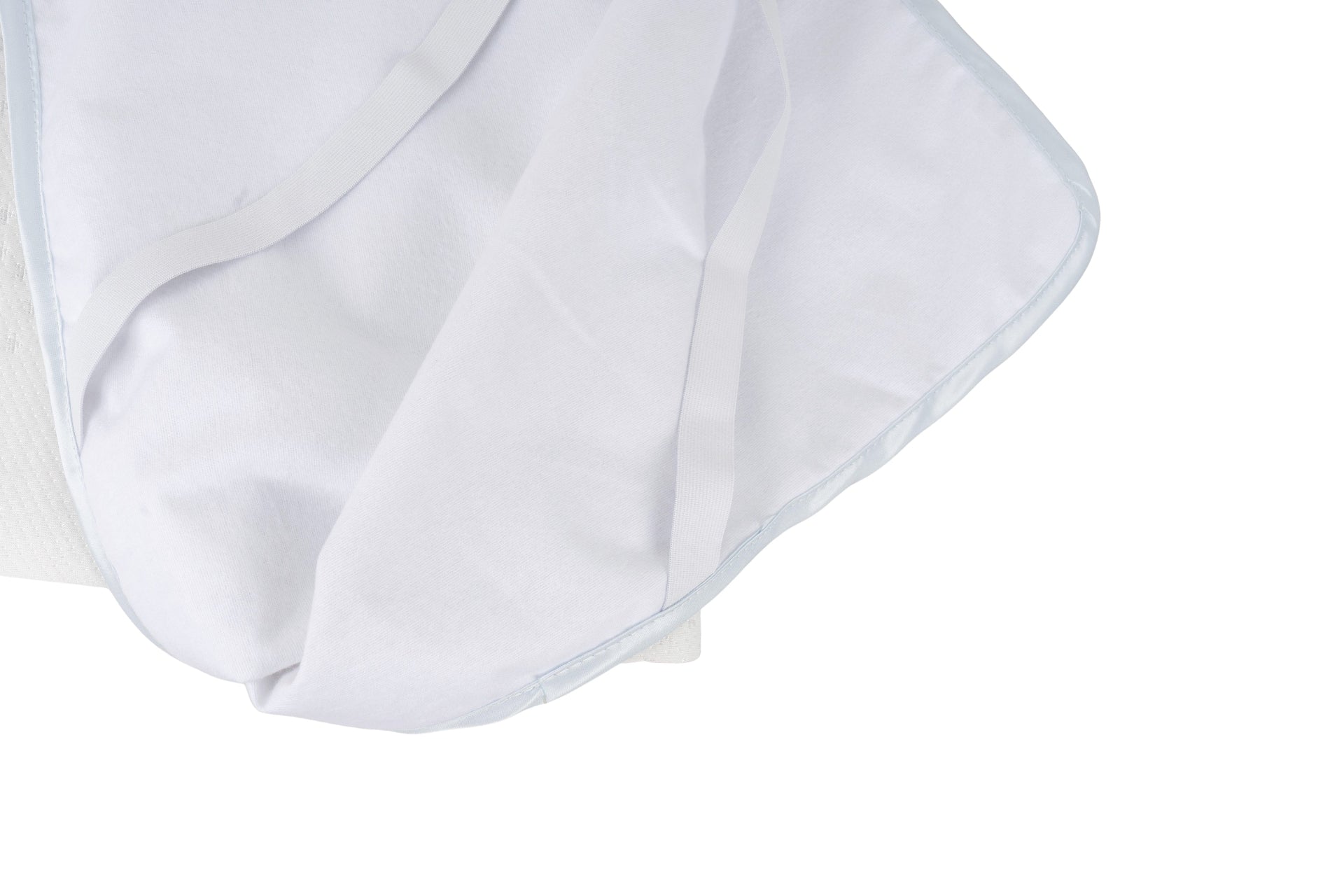 Innenansicht der Annabelle’s SleepGuard Baby Auflage – mehrschichtiger Aufbau für sicheren Nässeschutz und atmungsaktive Liegefläche