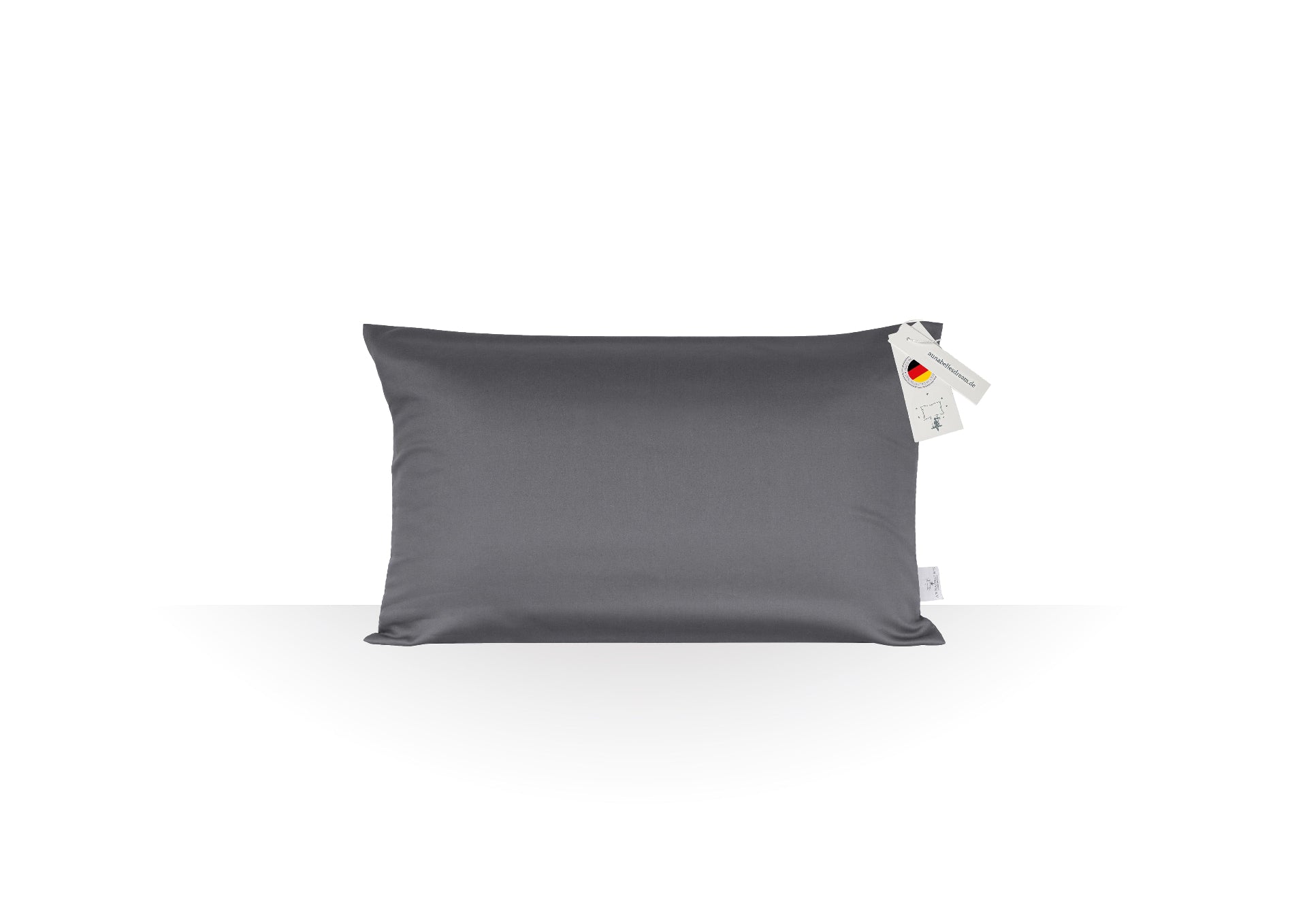BellaSleep Beauty / Travel Pillow 44×24×11 cm – Kompaktes Memory Foam-Kissen für unterwegs und zu Hause - Anthrazit