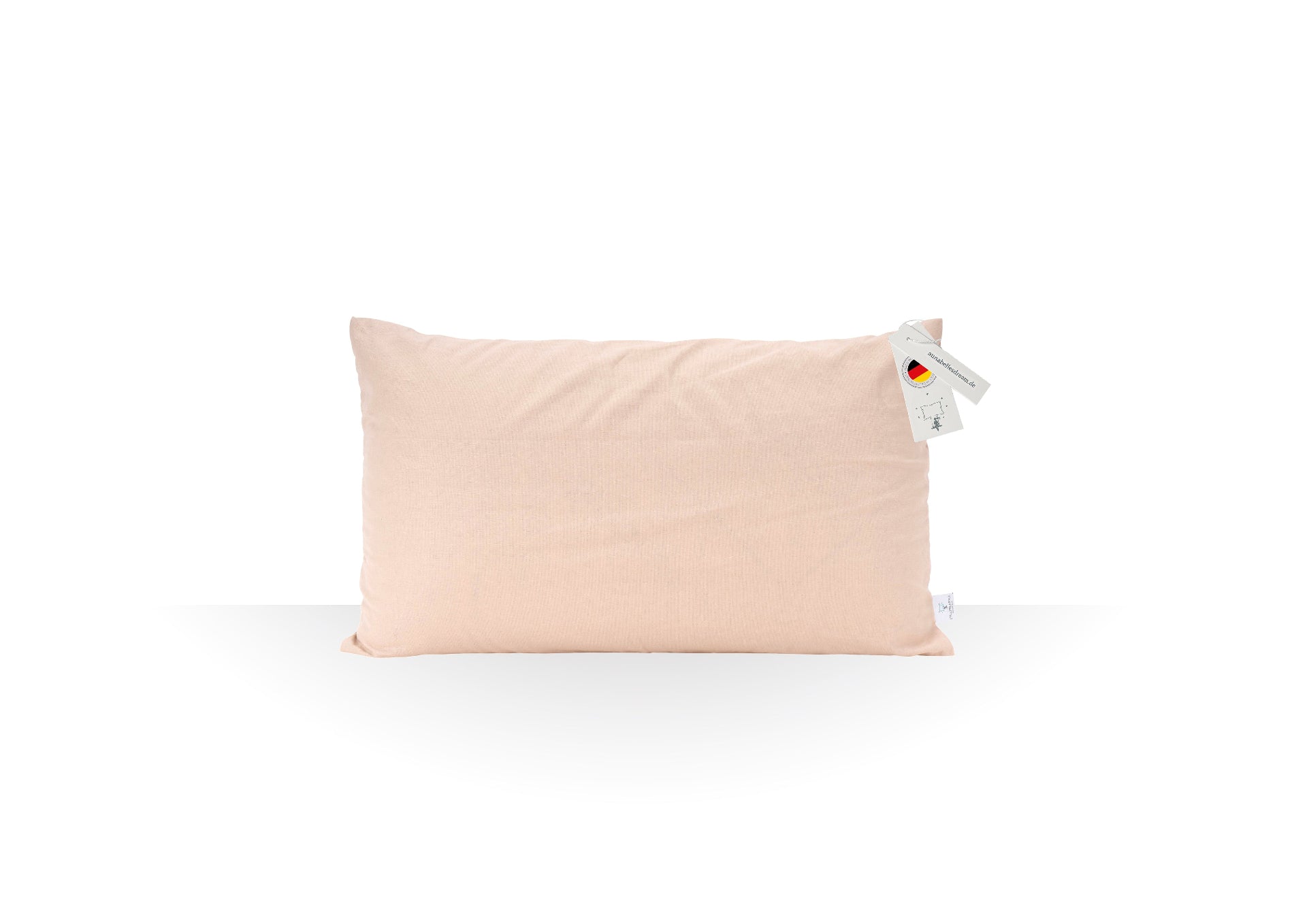 BellaSleep Beauty / Travel Pillow 44×24×11 cm – Kompaktes Memory Foam-Kissen für unterwegs und zu Hause beige