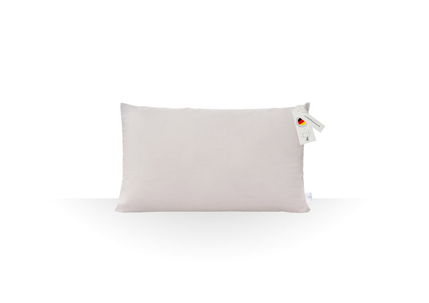 Annabelle’s Beauty / Travel Pillow 44×24×11 cm – Kompaktes Memory Foam-Kissen für unterwegs und zu Hause grau