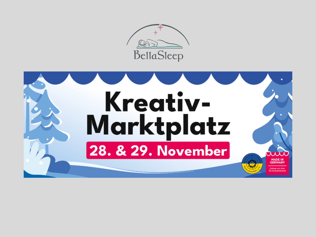 BellaSleep Stand auf dem Kreativ-Marktplatz 2025 in Kleinostheim bei Nähwelt Flach