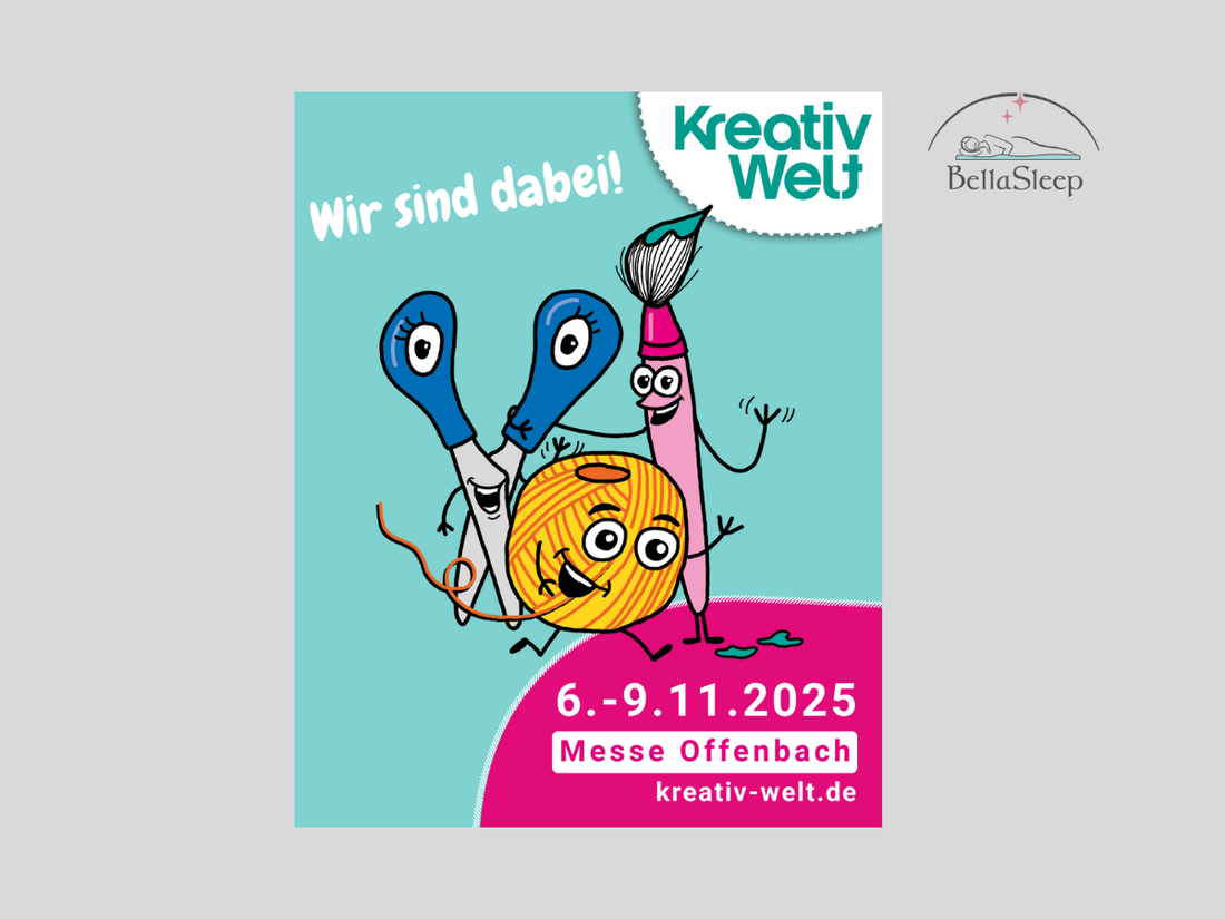 BellaSleep auf der Kreativ Welt Messe 2025 in Offenbach 06.-09.10.2025