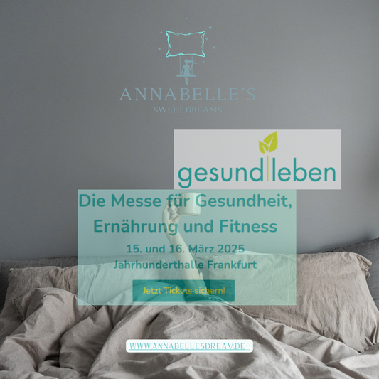 🧘‍♀️ Annabelle’s Sweet Dreams & BellaSleep auf der Messe für Gesundheit, Ernährung & Fitness 2025! ✨