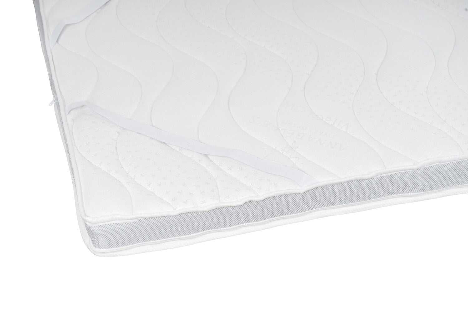 Annabelle’s Basic Topper 7 cm – mit praktischen Befestigungsbändern an den Ecken für rutschfesten Halt auf der Matratze