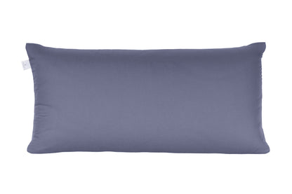 Annabelle’s Basic Pillow 80×40 cm – individuell befüllbares Kopfkissen mit veganer Daune und regenerierendem VitaGlow-Bezug - dunkelblau