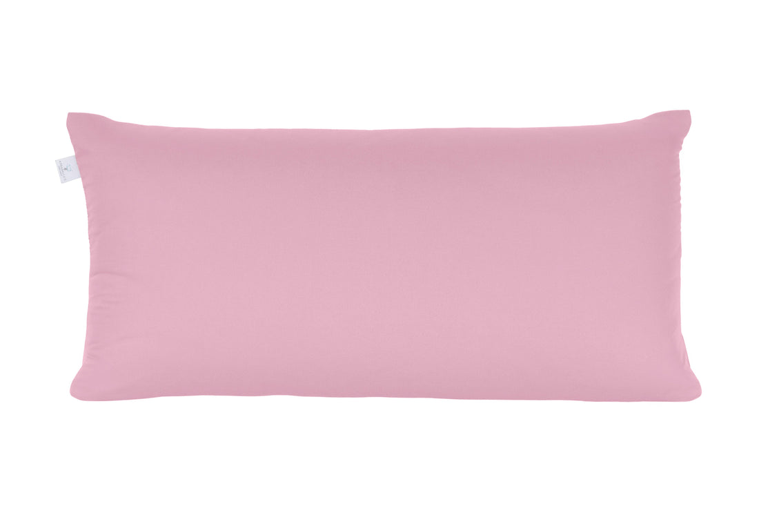 Annabelle’s Basic Pillow 80×40 cm – individuell befüllbares Kopfkissen mit veganer Daune und regenerierendem VitaGlow-Bezug - Rosa