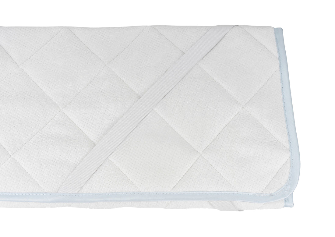 Detailansicht der Annabelle’s SleepGuard Baby Auflage – weiche Oberfläche, feine Verarbeitung und hautfreundliches Material im Fokus