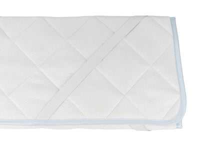 Detailansicht der Annabelle’s SleepGuard Baby Auflage – weiche Oberfläche, feine Verarbeitung und hautfreundliches Material im Fokus