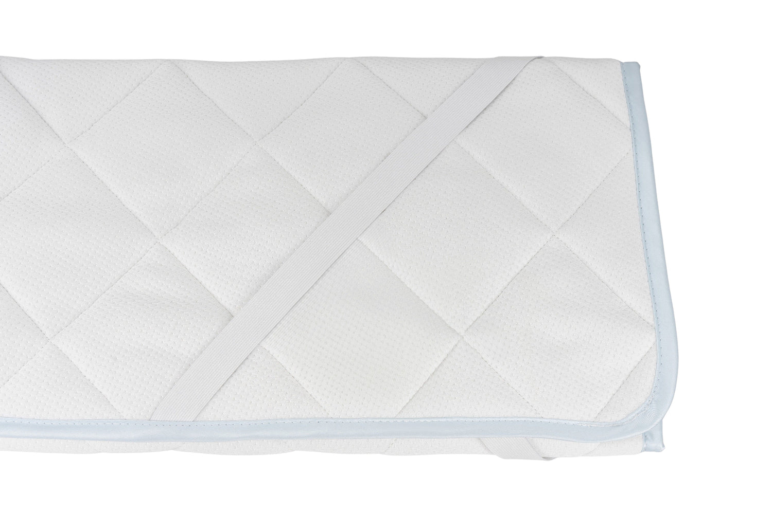 Detailansicht der Annabelle’s SleepGuard Auflage – weiches, hautfreundliches Material und sorgfältige Verarbeitung für sicheren Schlafschutz