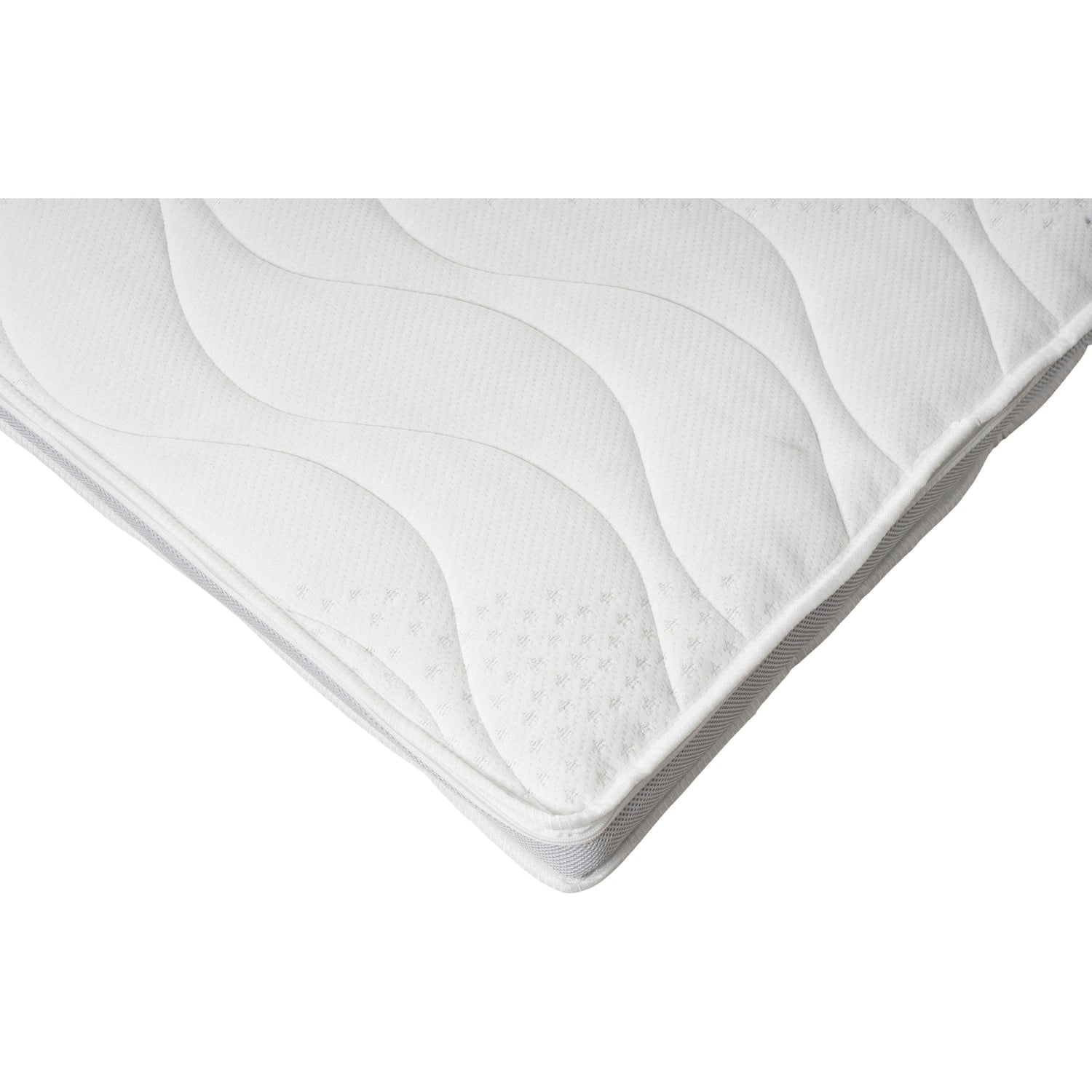 Eckansicht des Annabelle’s Comfort Toppers 7 cm – hochwertiger VitaGlow-Bezug mit feiner Struktur in der Detailansicht