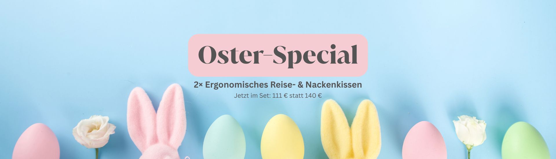 BellaSleep Oster-Angebot 2 x Reisekissen zum Sonderpreis