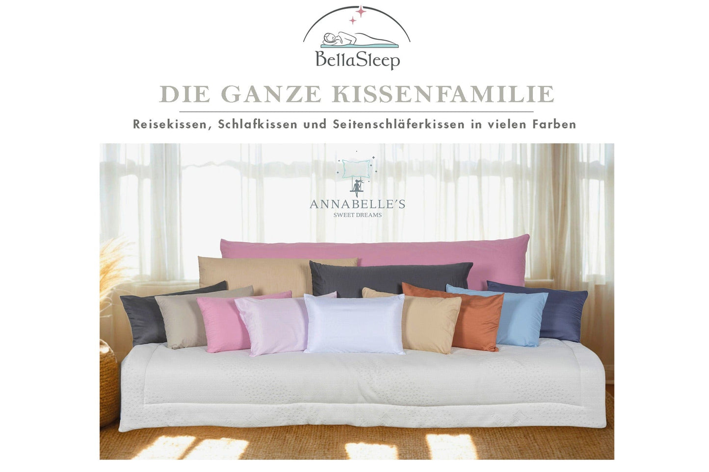 BellaSleep Deluxe Pillow Soft 80×40×12 cm – Hohes, weiches Memory Foam-Kissen für sanftes Einsinken und regenerierenden Schlaf in Bayern gefertigt
