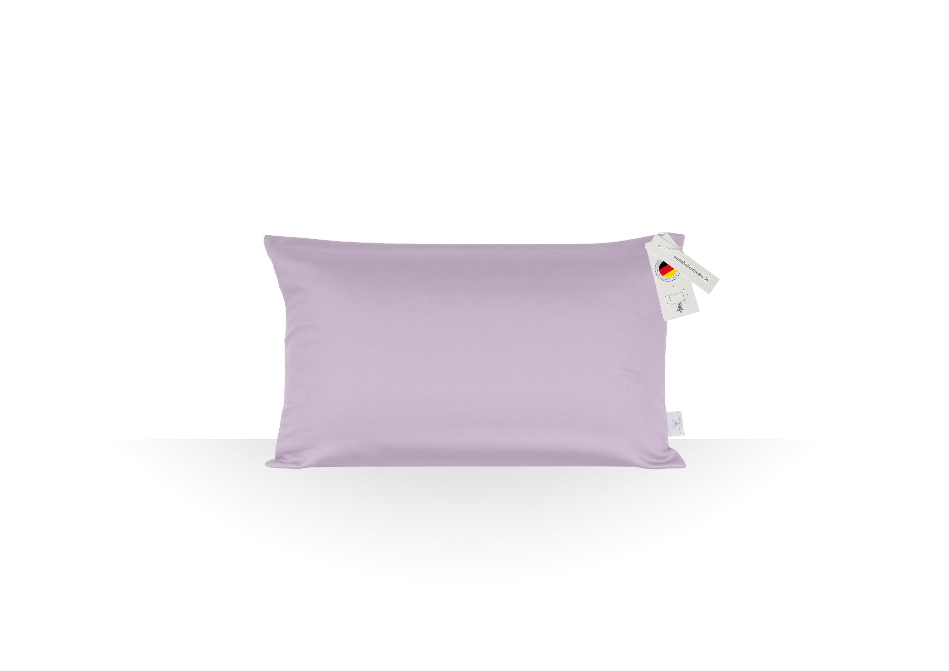 Annabelle’s Kids/Travel Pillow Little Dreamer 44×24×11 cm – Ergonomisches Kinder-Reisekissen mit weißem Memory Foam in flieder