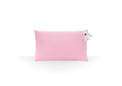 BellaSleep Beauty / Travel Pillow 44×24×11 cm – Kompaktes Memory Foam-Kissen für unterwegs und zu Hause rosa