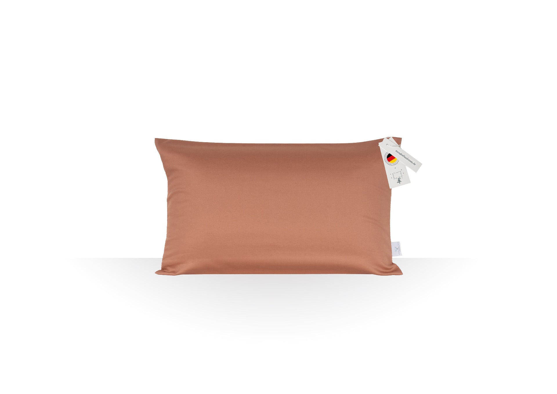 BellaSleep Beauty / Travel Pillow 44×24×11 cm – Kompaktes Memory Foam-Kissen für unterwegs und zu Hause rost